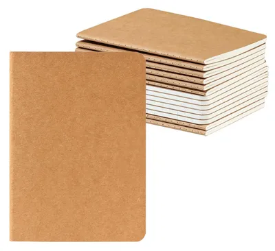 Productafbeelding van Notitieboekje A6, geruit, 14 stuks, 100 g/m² dik papier, 10x14 cm, 60 pagina's, kartonnen omslag