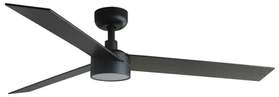 Immagine prodotto di Ventilatore da soffitto a risparmio energetico con luce LED e telecomando Rudder L Nero 132 cm