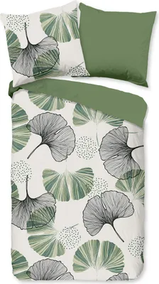 Produktbild von Duvet cover Good Morning 135x200 + 1* 80x80 cm - leaves