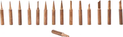 Image de 15pcs Set Lead free Copper 900M-T Iron Solder Tip For 936,937,938,969,8586 Soldering Station