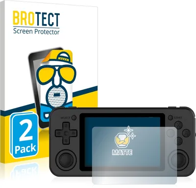 Produktbild von 2x BROTECT Schutzfolie für Anbernic RG351P Displayschutz Displayschutzfolie Folie Matt Entspiegelungsfolie