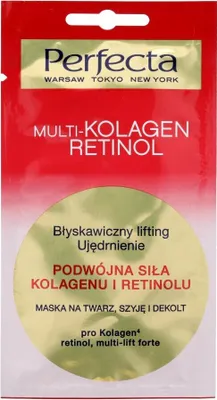 Produktbild von PERFECTA Multi Collagen Retinol Maske für Gesicht, Hals und Dekolleté 8ml