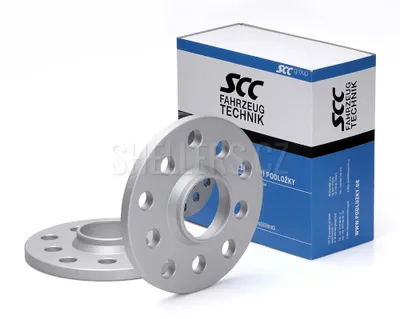 Obrázek produktu pro Rozšiřovací podložky SCC 20mm 5/112*5/100 - 57,1 mm, 12120E elox šedé