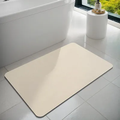 Image de Tapis de bain - 43 x 80 cm - Caoutchouc - Antidérapant - Absorbant