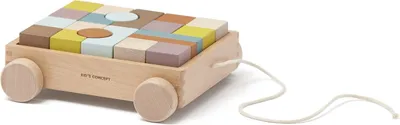 Produktbild von Kids Concept Wagen mit Holzklötzen Neo, Bauklötze