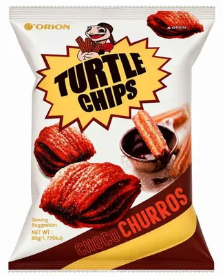 Produktbild von Orion Turtle Chips Choco Churros 80g