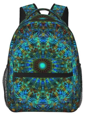 Image de Sac à dos en toile abstraite, idéal pour les voyages et les loisirs