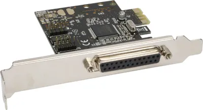Obrázek produktu pro InLine 76624C, PCIe, Paralelní, Sériový, Moschip MCS9901CV-CC, 1,77 mm, 99 g, 144 mm