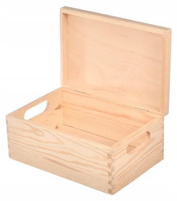 Produktbild von Holzkiste Aufbewahrungsbox Spielzeugaufbewahrung 30x20x13cm