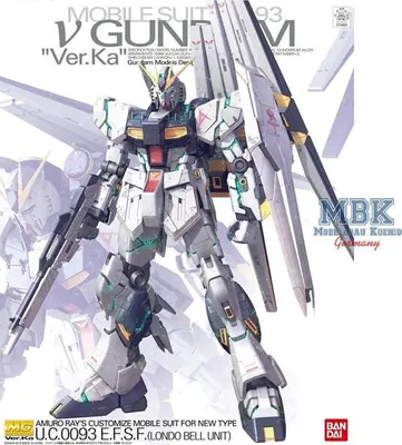 Produktbild von BANDAI BAN5055454 MG RX-93 V Gundam Ver.Ka 21 cm