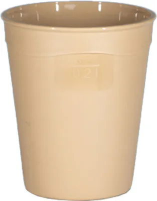 Produktbild von 150 Mehrweg Trinkglas 0,2 l Polypropylen Royal gefrostet 200 ml Beige