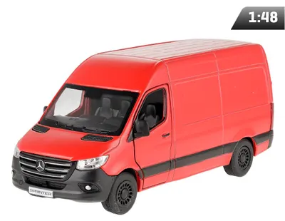 Obrázek produktu pro Model v měřítku 1:48, Mercedes-Benz Sprinter, červený