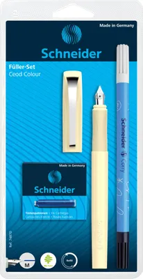 Produktbild von Schneider Füllerset Ceod Colour, sortiert Corry + Tintenpatronen, Blister