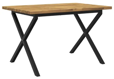 Obrázok produktu pre Štvorcový jedálenský stôl, rozmer 120 x 70 x 75 cm, vyrobený z masívneho akáciového dreva