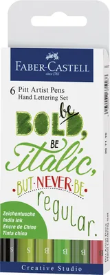 Produktbild von Faber-Castell 8800503, Schwarz, Grün, Rot, Türkis, Mehrfarbig, Rund, Tinte auf Pigmentbasis, Pinsel/feine Spitze, 0,3 mm