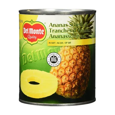 Zdjęcie produktu dla Del Monte plastry ananasa w soku własnym jako owoc w puszce 820g