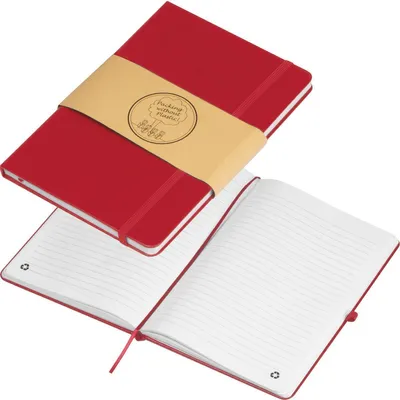 Produktbild von Notizbuch / Cover aus recyceltem Polyurethan/ DIN A5 / 192 Seiten / Farbe: rot