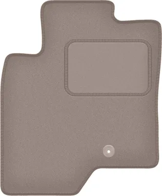 Produktbild von Fahrerfußmatte Velours beige passend für Chevrolet Captiva (2006-2017, 7 Personen) – mit Befestigungen – passgenau