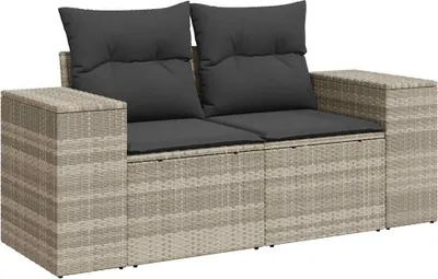 Zdjęcie produktu dla VidaXL 366187, 2 siedz., Ciemny Szary, 110 kg, 1860 mm, 620 mm, 690 mm