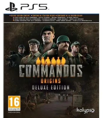 Zdjęcie produktu dla Kalypso Commandos: Origins - Deluxe Edition, PlayStation 5, Tryb multiplayer, oczekujące na klasyfikację