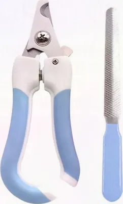 Zdjęcie produktu dla INF Niebieskie obcinaczki do pazurów dla kota z zabezpieczeniem S