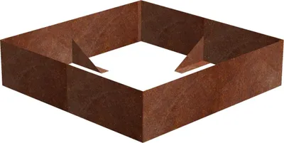 Zdjęcie produktu dla CORGARDEN Alto Podwyższona grządka 148 x 148 x 36 cm, corten CORGARDEN 1013
