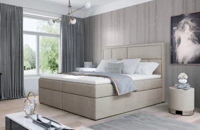 Obrázok produktu pre Manželská posteľ 180x200 OVARIO - béžová