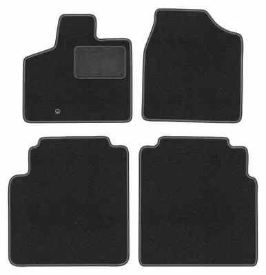 Produktbild von Velours-Fußmatten für Chrysler Voyager V 2008-2016 (Minivan) – 4-tlg, Graphit, passgenau – Wielganizator LUX