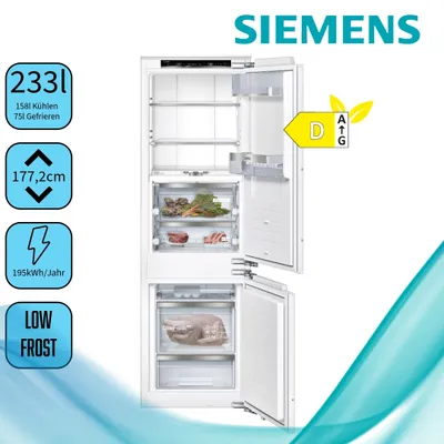 Produktbild von Siemens iQ700 KI84FPDD0, 233 l, SN-T, 10 kg/24h, D, Fresh Zone Fach, Weiß