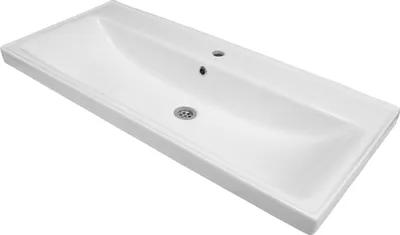 Produktbild von Waschbecken 100 cm Sky | Keramik Einbauwaschbecken Großes Waschbecken Waschplatz