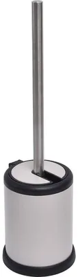 Produktbild von Toilettenbürste aus metall mit klappdeckel - taupe matt - Tendance