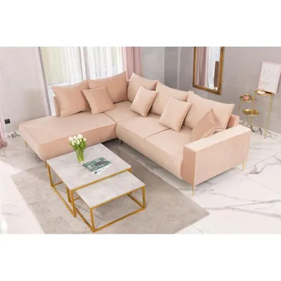 Obrázek produktu pro FurMeb24 ECKSOFA TIVOLI s funkcí spaní a lůžkem 270 x 220 cm ROSA - levá strana