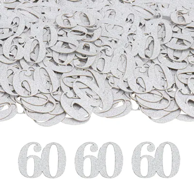 Productafbeelding van Gouden Glitters Confetti voor 60e Verjaardag - 100 Stuks