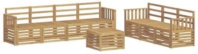 Immagine prodotto di vidaXL Set divani in legno massello di acacia