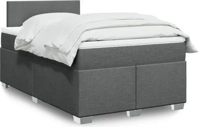 Produktbild von Möbel Boxspringbett mit Matratze Dunkelgrau 120x190 cm Stoff - Klassische Betten 3285821