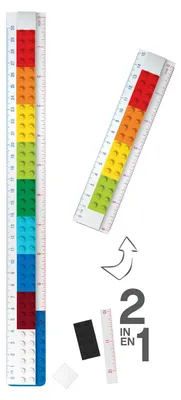 Produktbild von LEGO Lineal zum Selberbauen mit Legofigur 666530 4895028537098