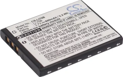 Produktbild von TECHTEK Akku Kompatibel mit [Olympus] FE-4020, FE-4040, VG-110, VG-120, VG-130, VG-140, X-940 Ersetzt Li-70B
