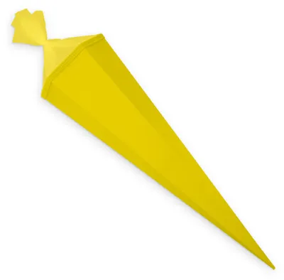 Produktbild von itenga Bastelschultüte mit Verschluss GELB 6eckig 85cm