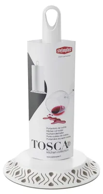 Obrázok produktu pre Držiak na kuchynské utierky Stefanplast Tosca, biela/tortora, Ø 17 cm