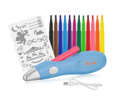 Obrázok produktu pre Peach Electric Airbrush Spray Painting Set, PO150