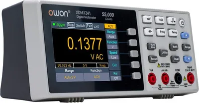 Produktbild von OWON XDM1241 Digitalmultimeter Tischgerät 55000 Counts 3,5" TFT-LCD USB Präzisionsmultimeter Universal Messgerät Labor Multimeter