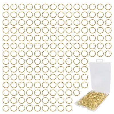 400 Springringe 5 mm, vergoldet, offen, für DIY-Schmuck