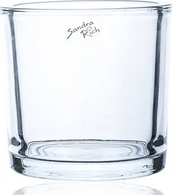 Obrázek produktu pro Sandra Rich držák na čajovou svíčku dekorativní sklo CYLI HEAVY 12x11cm kulatý čirý