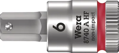 Obrázok produktu pre Wera 05003337001, Pätica, 1/4", Metrický, 1 hlava/hlavy, 6 mm, 28 mm