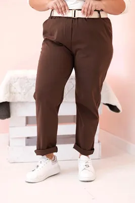 Produktbild von Kesi Damenhosen Yawi Schokolade XL