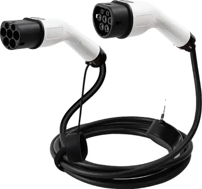 Obrázok produktu pre Nabíjací kábel pre elektromobily, kompatibilita s normou IEC62196 typ 2, odolná termoplastická konštrukcia, 16 A 3-fázový