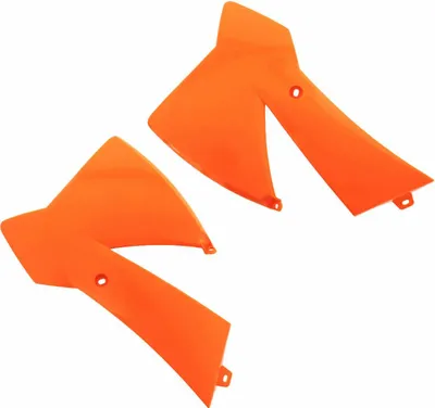 Image de Paire de caches radiateurs POLISPORT orange pour Ktm SX 65