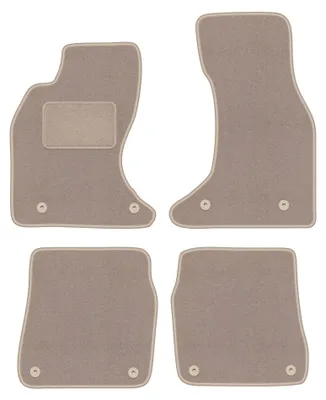 Imagen del producto de Alfombrillas de moqueta para Audi A6 C5 4.2L 1997-2004 (sedán/familiar) – juego de 4 piezas, beige, a medida – Wielganizator LUX