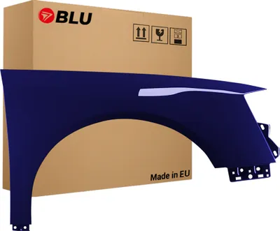 Immagine prodotto di BLU Parafango compatibile con VW Volkswagen Passat B6 LA5E Destra Blau MaritimBlau | 2005-2010 | Anteriore | Verniciato | Pronto per il montaggio | Acciaio