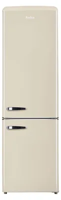 Imagen del producto de Amica KGCR 387 100 B, combinación frigorífico-congelador de diseño retro, 181 cm de altura, color crema,